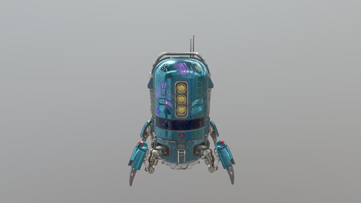 Brainstorm Inspired Spiderbot 3D Model