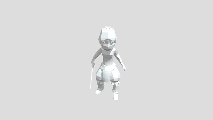 Male Fantasy Character 3D Model