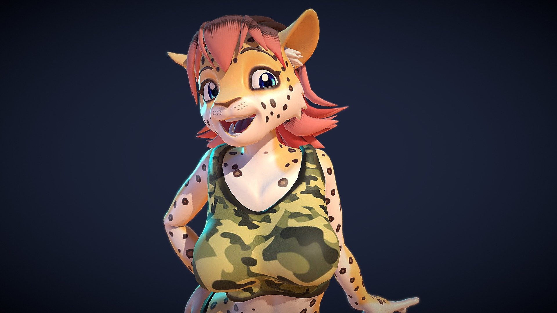 Leopard Girl Furry Buy Royalty Free 3d Model By Magnaomega [a2fabbc