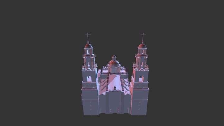 Catedral De Morelia 3D Model
