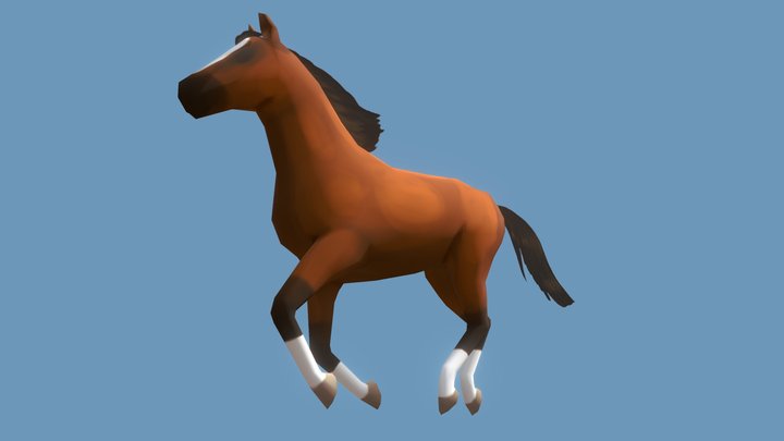 Floating Horse 3D Model