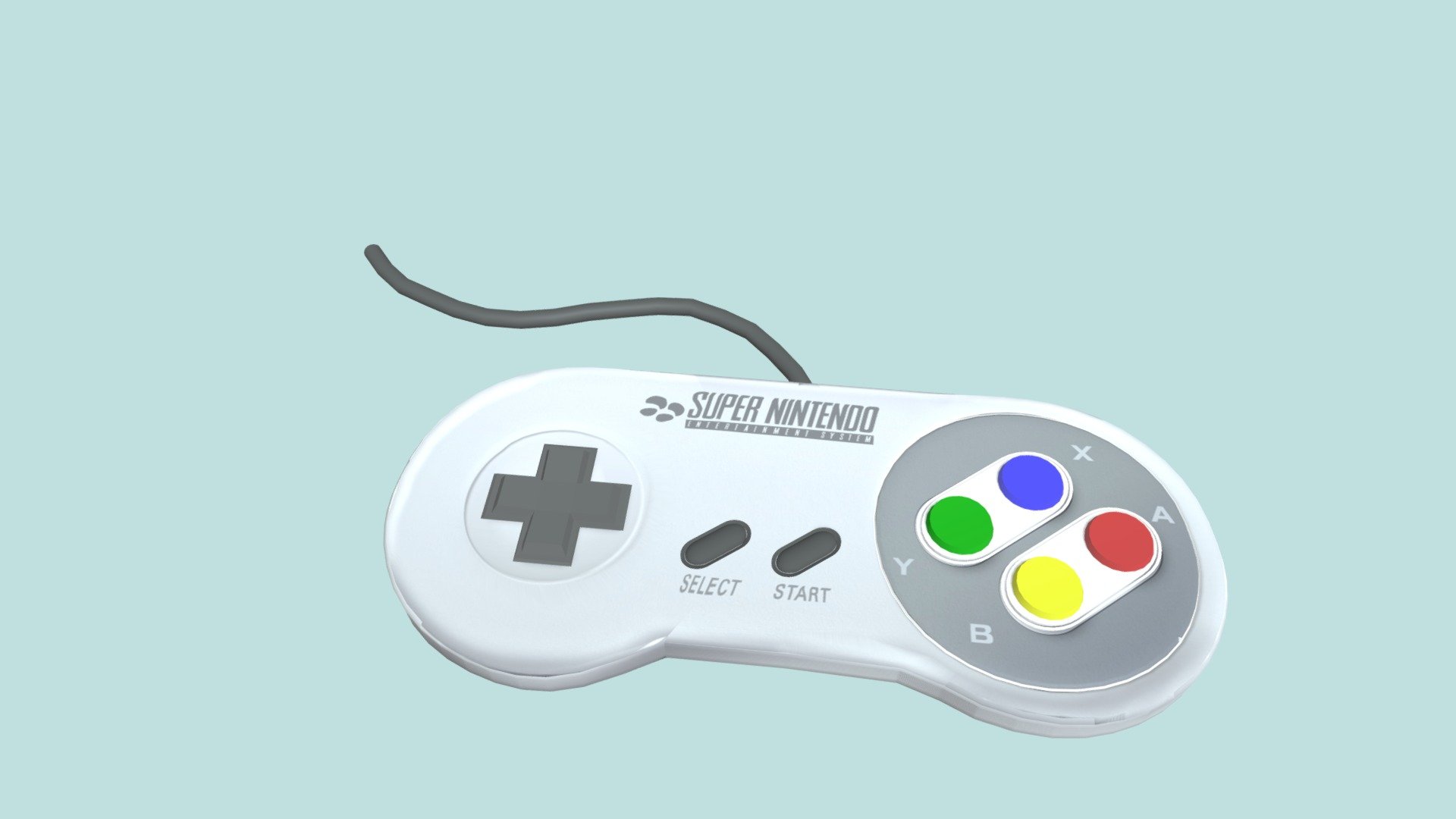 SNES Controller - 3D model by honeylemontea [a2fc64a] - Sketchfab