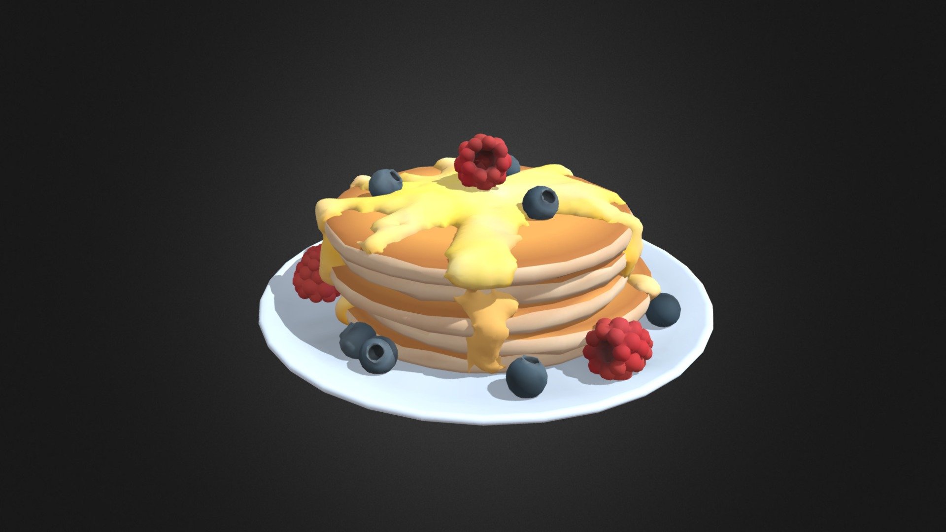 Pancakes - Download Free 3D model by 3DMish [a2fdb40] - Sketchfab