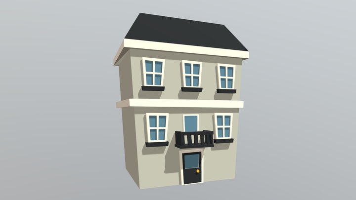 Low poly House_ 05_Game Asset 3D Model
