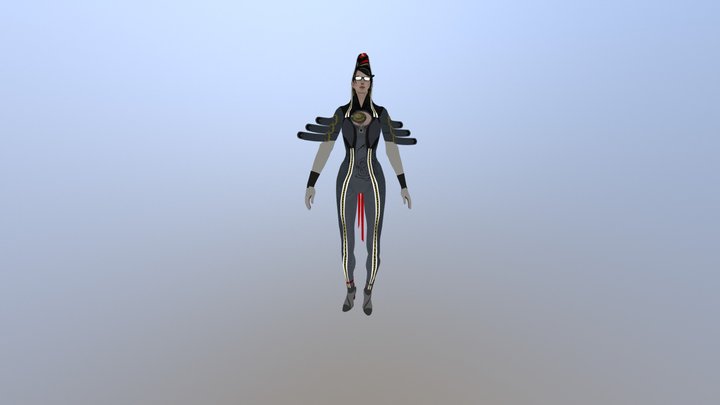 Bayonetta 3 Default Earrings - Cosplay Digital 3DModel 3D model 3D  printable