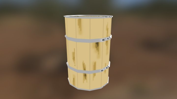 Open Barrel 3D Model