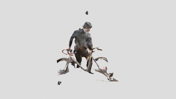 LIZA ON THE BICYCLE 3D Model