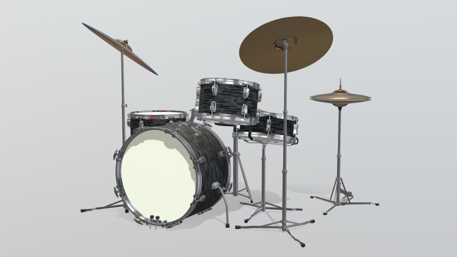 Ludwig Vintage Drum Kit - Buy Royalty Free 3D model by JackRogers ...