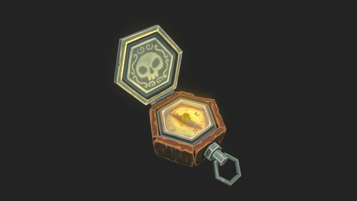 Pirate Compass 3D Model