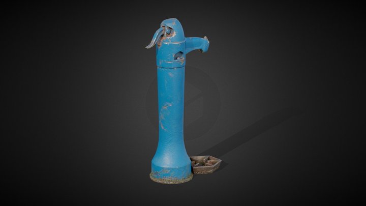 Street water pump 3D Model