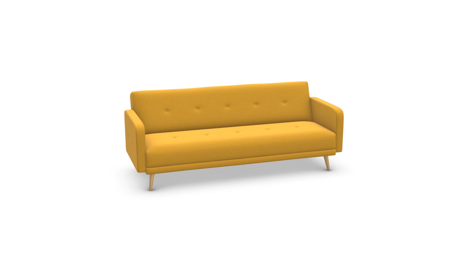 made.com chou sofa bed in butter yellow