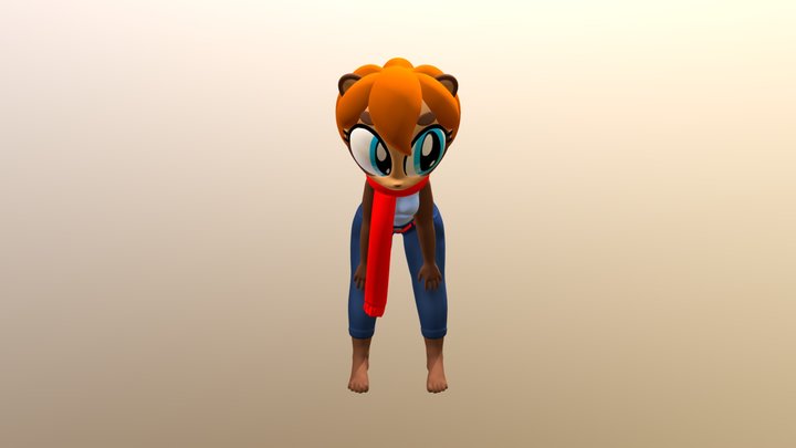 Pon racoon dog 3D Model