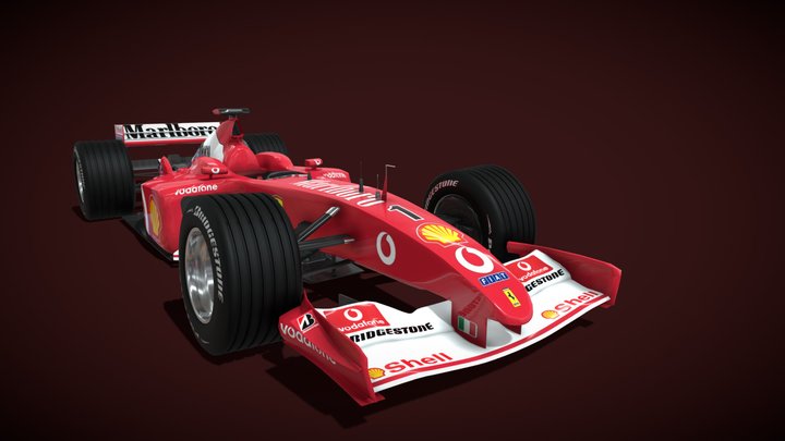 Scuderia Ferrari Marlboro F2002 3D Model