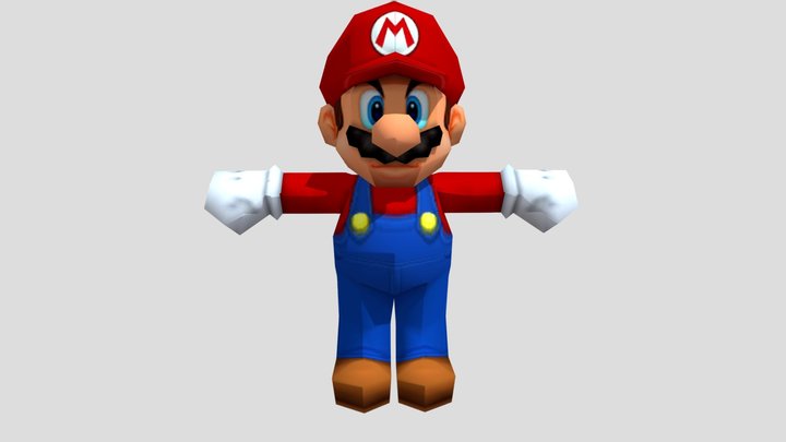 Mario Kart 7 - Mario (3DS) 3D Model