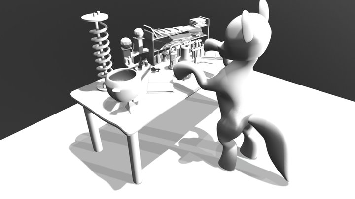 Pony alchemist WIP 3D Model