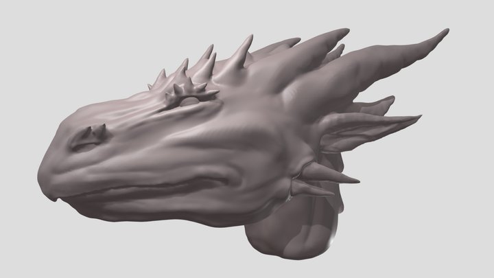 Dragon Head 3D Model