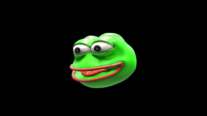 Pepe the frog keychain 3D Model