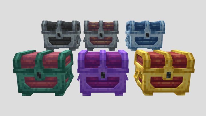 Simple Crates 3D Model