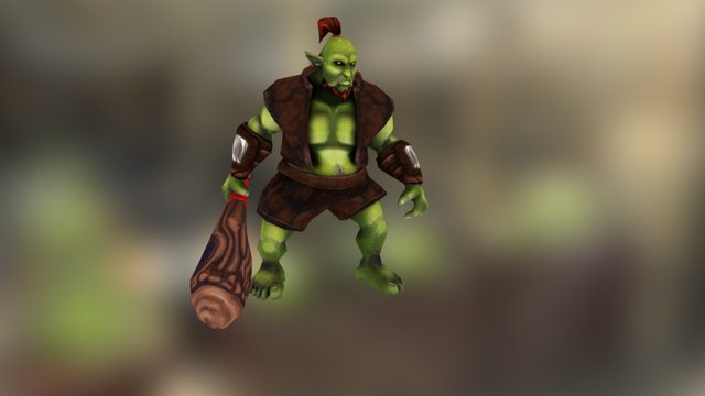 Ogre - Hand Painted 3D Model