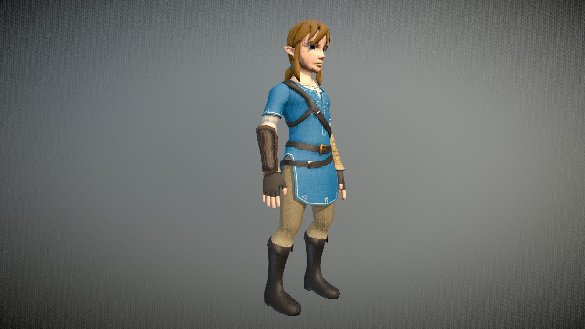 Link - The legend of Zelda Breath of the Wild - 3D model by