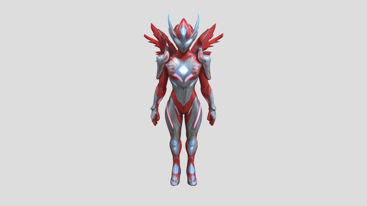 femine Ultraman , ggiant light warrior 3D Model
