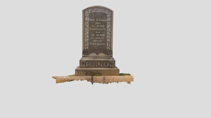 Emilie Coulter Monument 3D Model