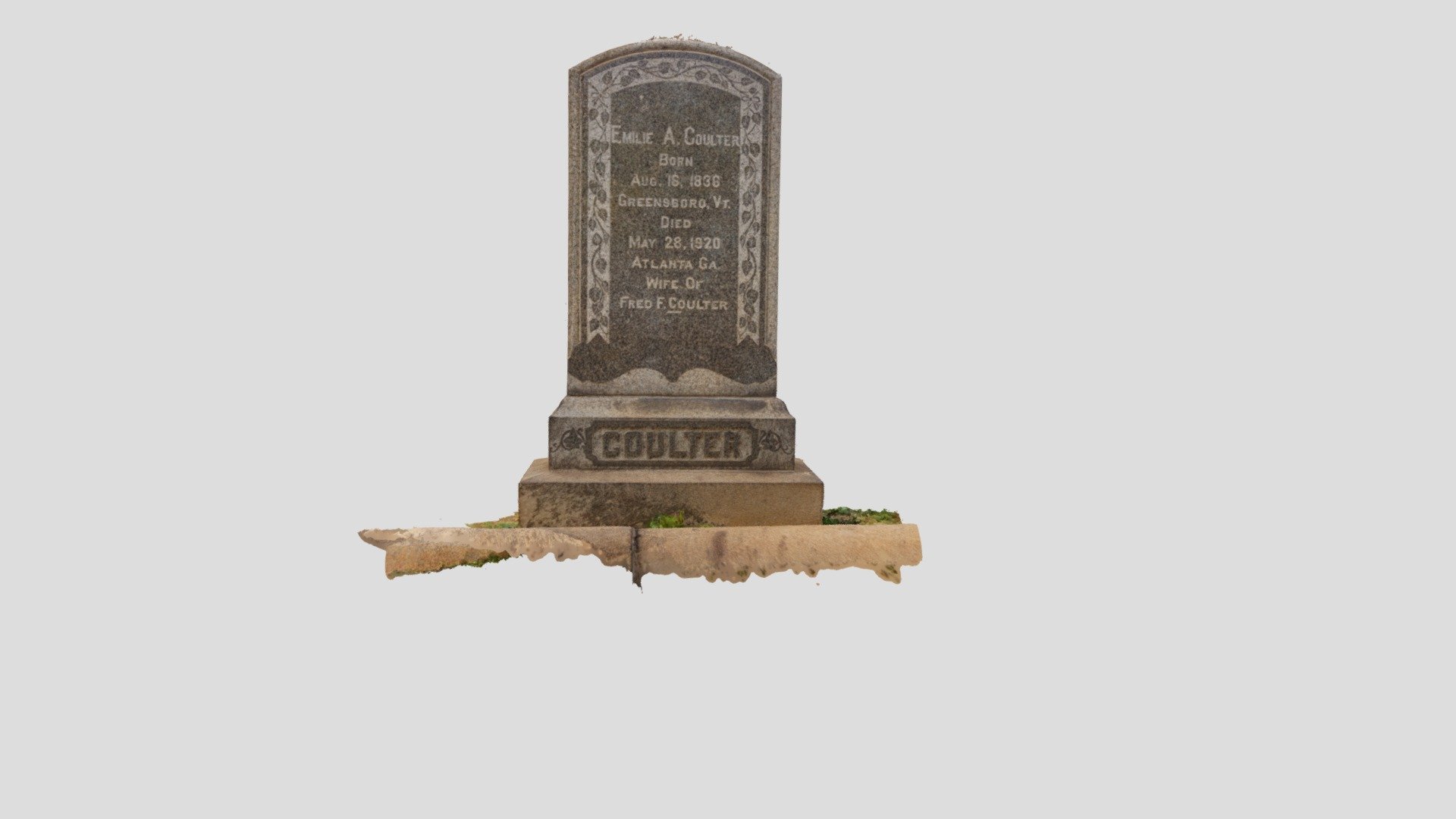 Emilie Coulter Monument