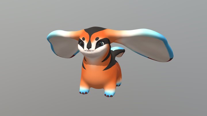 Cute Fantasy Creature 3D Model