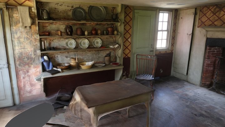 18th Century Kitchen 3D Model