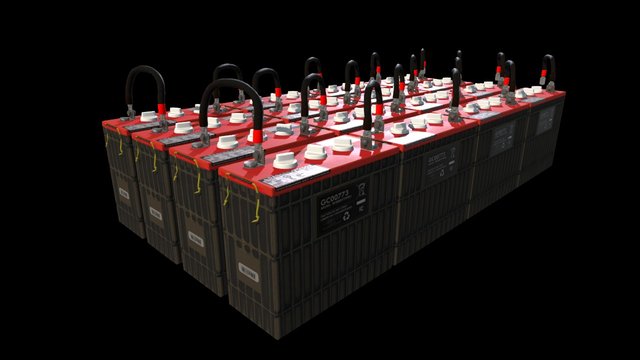 Battery Bank 3D Model