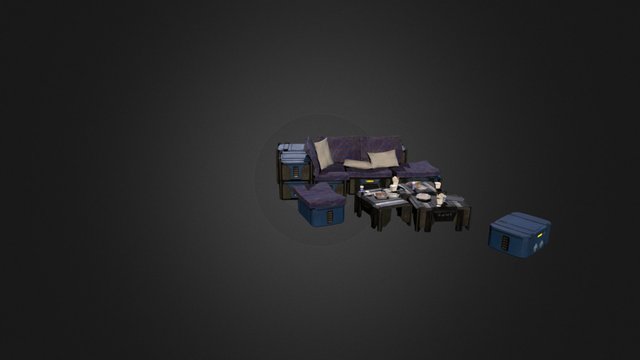 Crazy Fuel - couch 3D Model