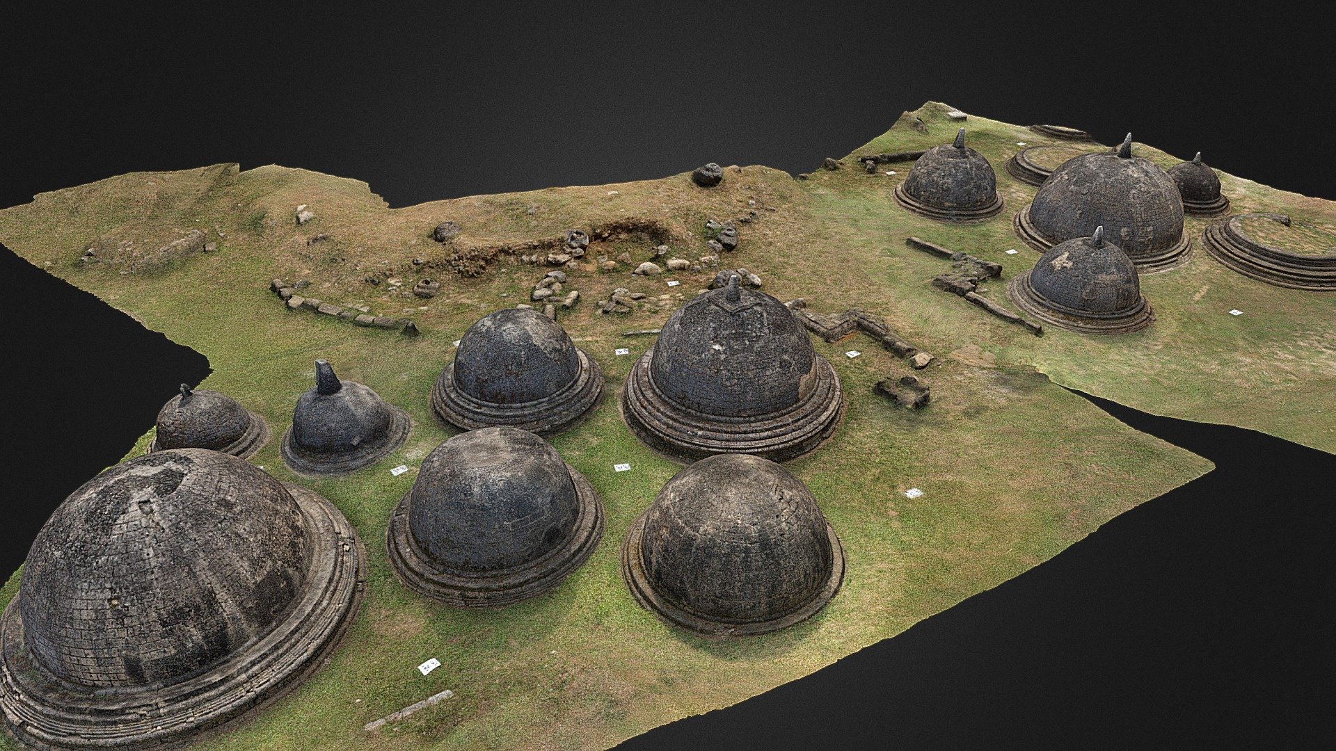 Kantharodai Stupas: South and East Sections