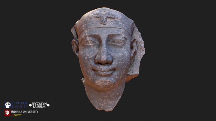 3D rendering of A Ptolemaic King (head)