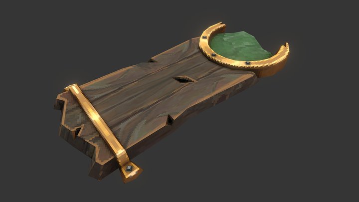 Chopping Board - Fishmonger’s Galley Prop 3D Model