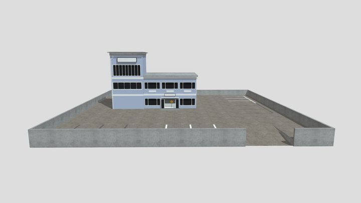 indian bike driving 3d police station 3D Model