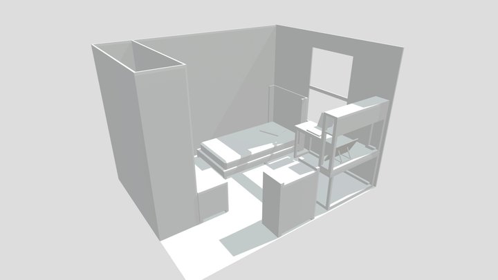 Room Block Out 3D Model