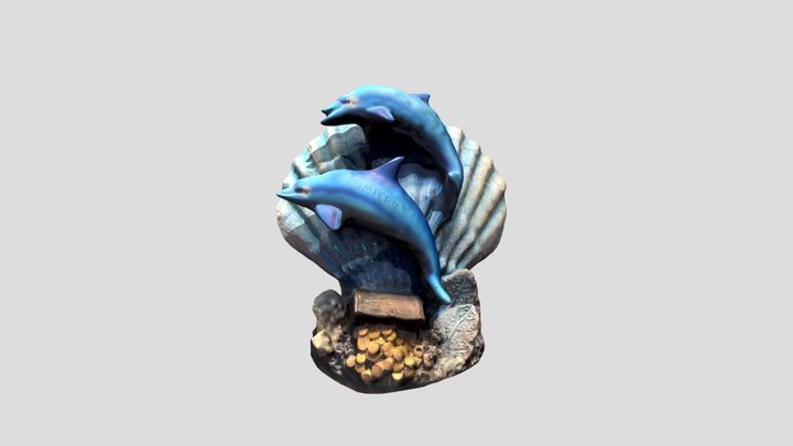 Dolphin Statuette Imperia 3D Model