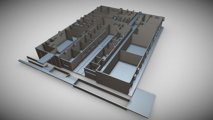 3D BLOCO A TERREO 3D Model
