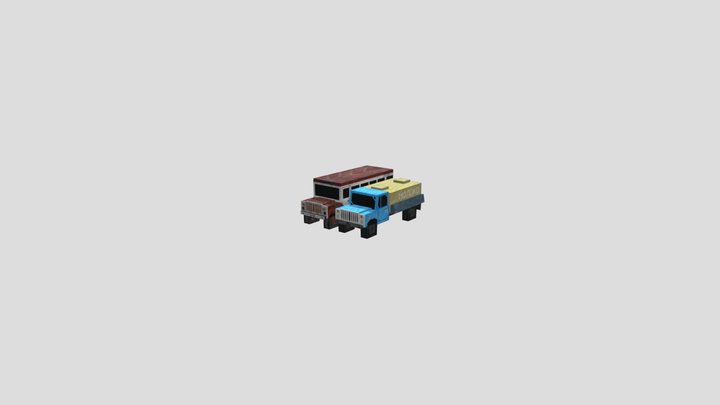 Gaz53 Stalker Pack 3D Model