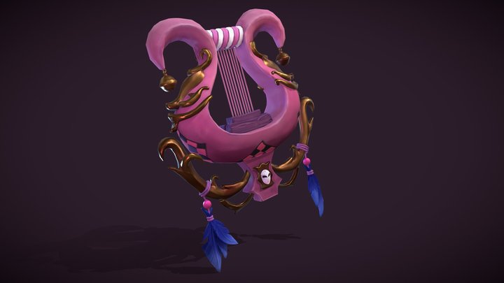 Stylized Asset - Jester's Lyre 3D Model