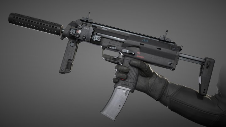 Heckler & Koch MP7 3D Model