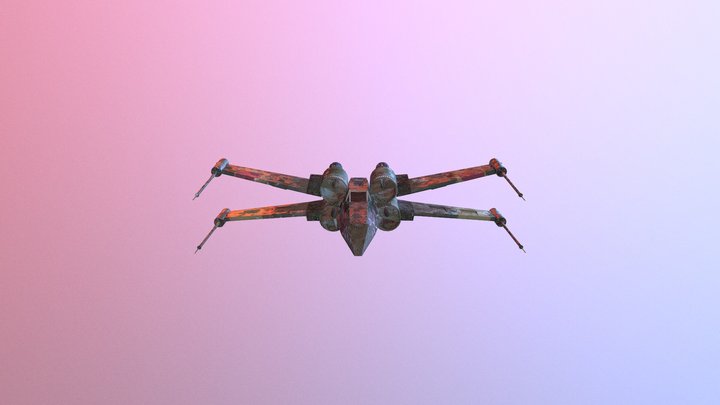 x wing sketchfab 3D Model