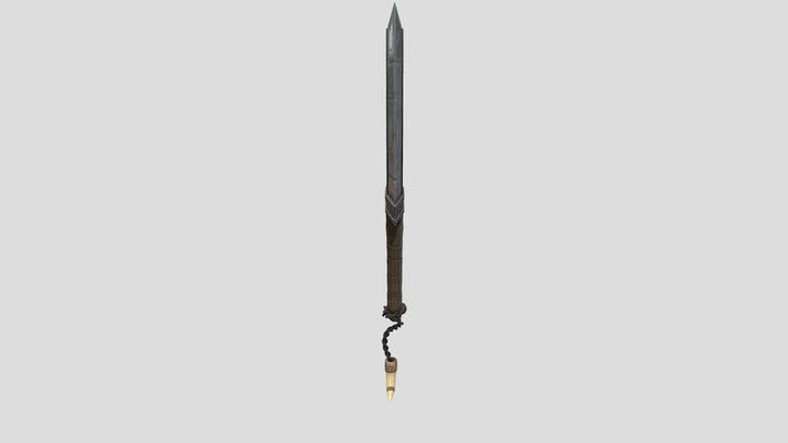 Stylized orc sword 3D Model