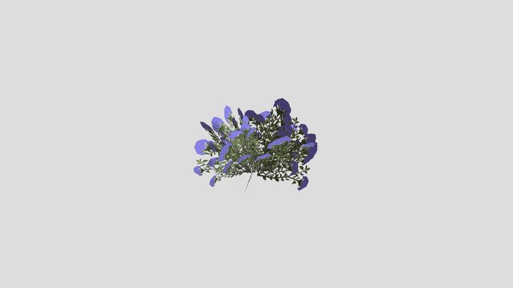 Garniy Flower Bush 3D Model