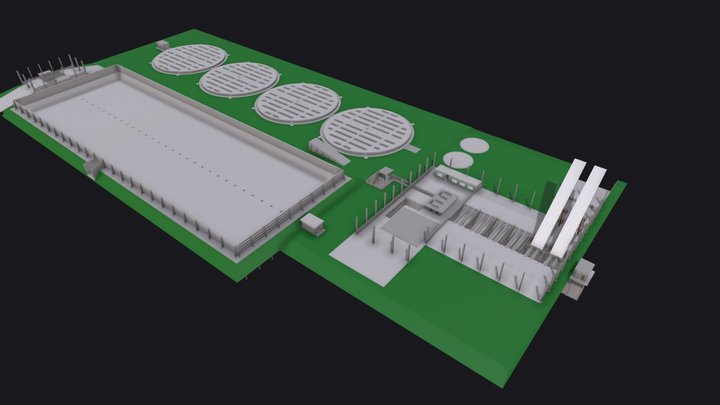 Unidade Portuária de Miritituba 3D Model