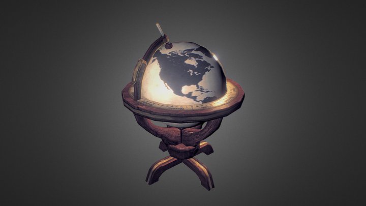 Antique Globe 3D Model