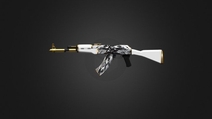 AK47 Ivory 3D Model