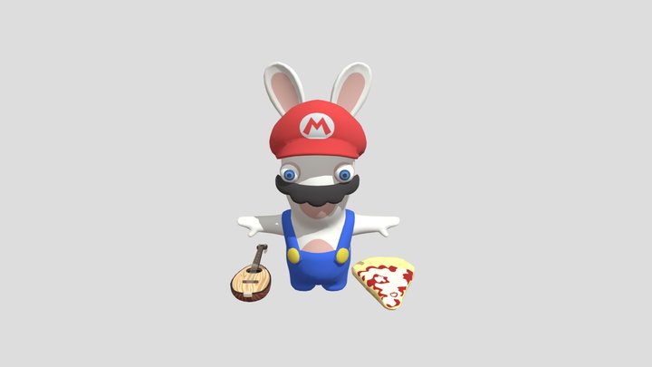 Mario Rabbit 3D Model
