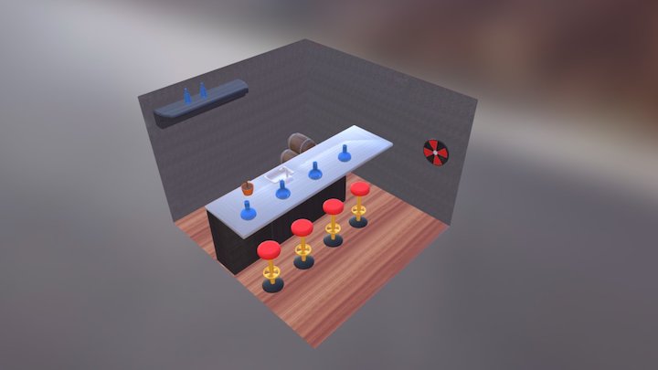 Bar Sketch 3D Model