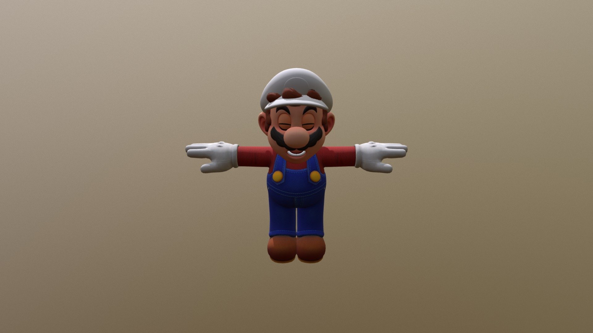 Super Mario Odyssey High Poly Model Mario